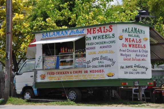 Lanchonete ambulante, na Guiana